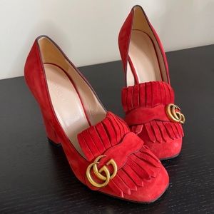 Gucci Marmont high heels shoes
